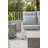 Elementi Home Tevere 18" Square Concrete Side Table for Indoor and Outdoor Use-88958092