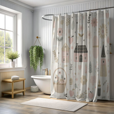 Soft Farmhouse - 1 Piece Standard Shower Curtain