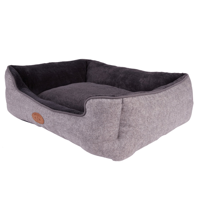 Banbury & Co Herringbone Tweed Pet Bed, 85cm H x 65cm W x 85cm D