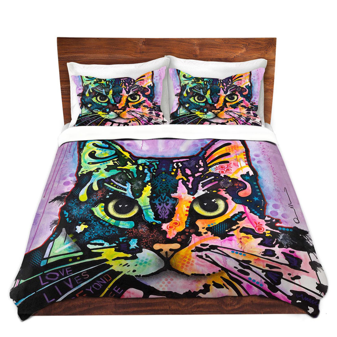 Maya Cat Duvet Cover Set DiaNoche Designs 
