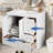 36" Free-Standing Bathroom Vanity Cabinet With Ceramic Sink,Bathroom Storage Cabinet,White-417150823