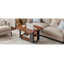 Table basse / table d'appoint moderne 27,6 po avec plateau pliable et roulettes, rangement à plusieurs niveaux-631993046