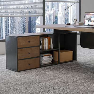Bureaux rectangulaires en bois massif 78,74 "noyer