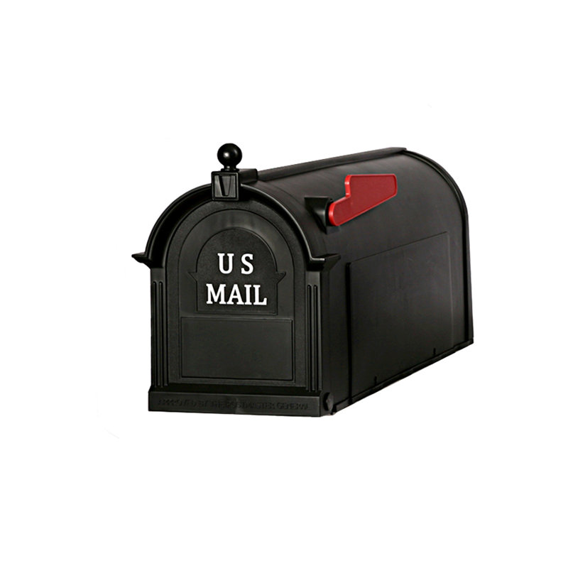 Boîte aux lettres montée sur poteau Ambrose, Noir