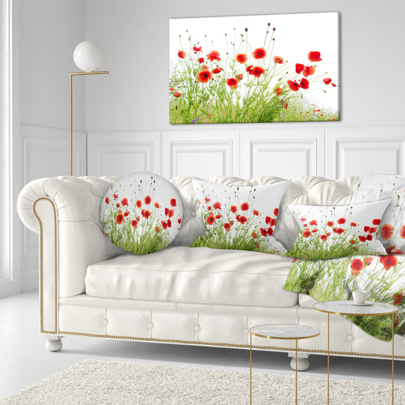 Coussin lombaire floral