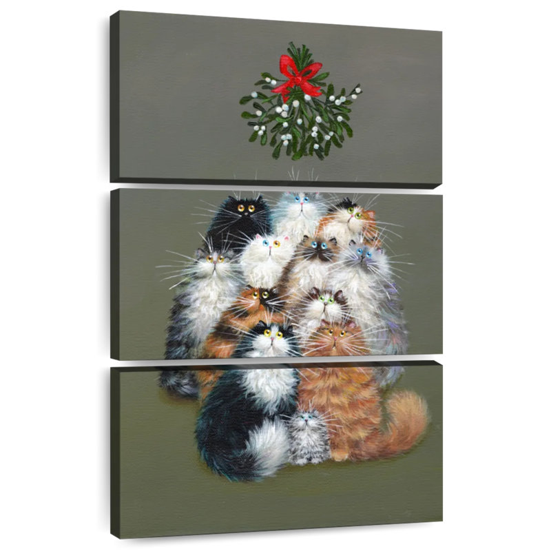 Brampt 12 chats de Noël, H 32 po x l 20 po