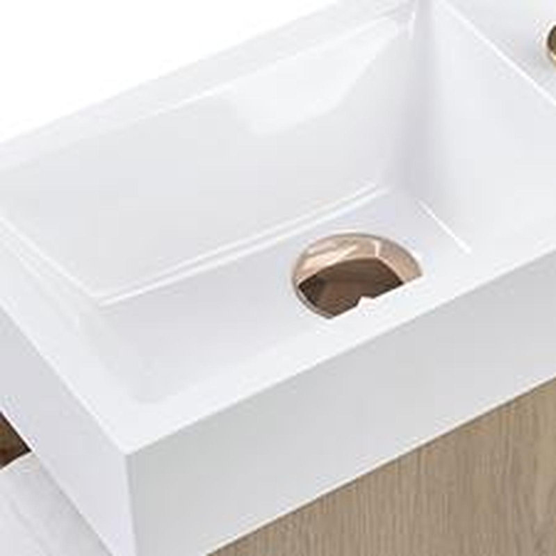 Ensemble de meuble-lavabo pour salle de bain 16 po - Frêne naturel