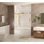 Porte de douche sans cadre l 56 à 60 po x H 60 po, verre trempé transparent de 1/4 po (6 mm)-120178794-120178799