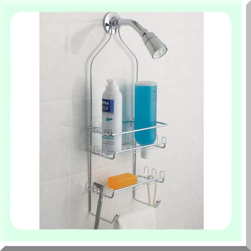 SteelSpace Shower Caddy Organizer - Silver