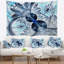 Tapisserie fleur abstraite-28498364