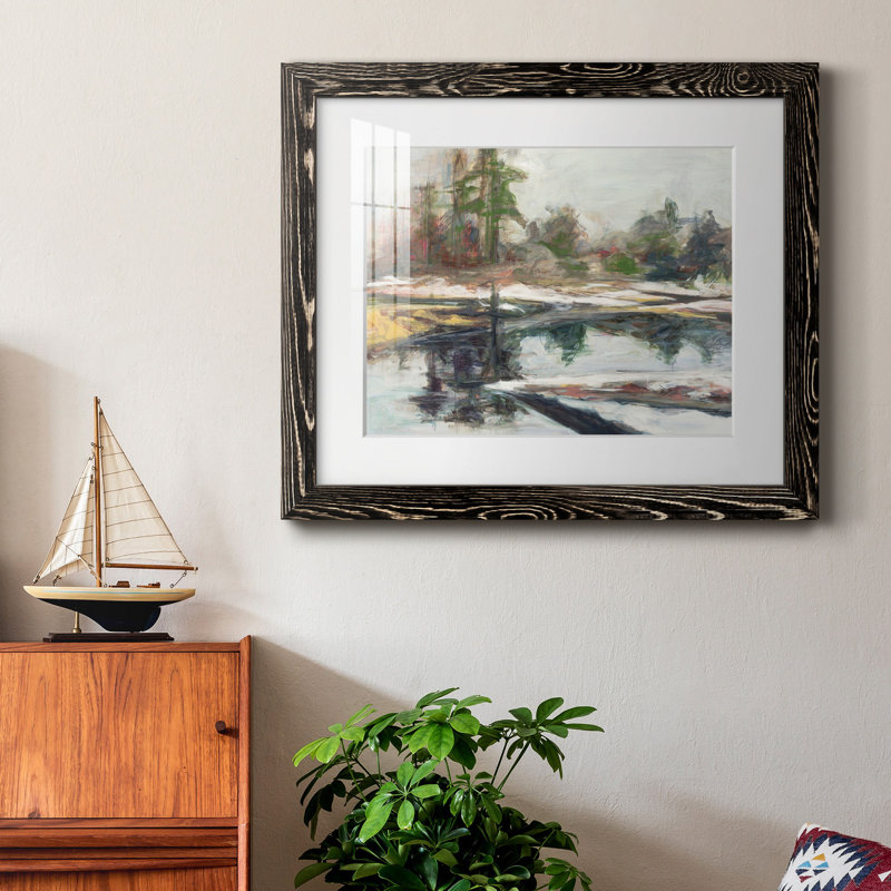 «Quiet Reflection», reproduction sur toile encadrée, Cadre noir, H 24 po x l 18 po x P 1,5 po