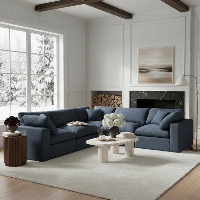 Canapé modulaire 5 pièces rembourré