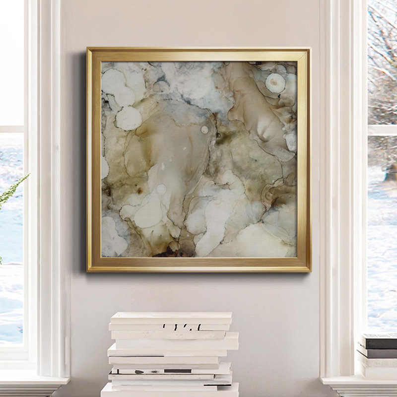 Stonewashed I - Cadre photo sur toile, Or, H 26,5 po x l 26,5 po x P 1,5 po