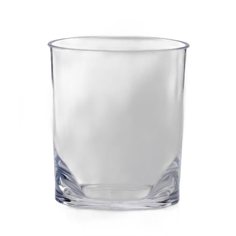 Set of Four Clear Acrylic Stemless Whiskey Glass