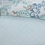 Édredon très grand en coton bleu 8 pièces - imprimé floral réversible, rembourrage, taies décoratives assorties, coussins décoratifs et jupe de lit, réversible lavable à la machine, imprimé botanique, revers deux tons, inclus