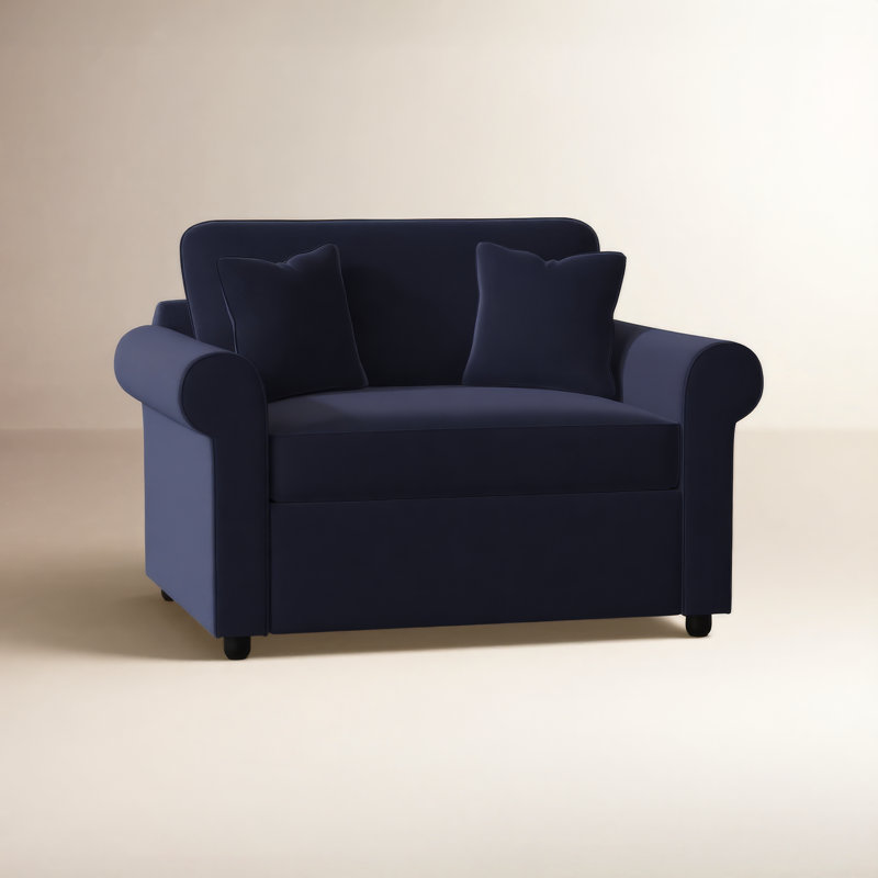 Fauteuil convertible de 54 po de largeur Warrington, Toile bleu marine Sunbrella®