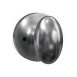 Bravura 905-6 Oxford Privacy Knob on Round Contemporary Rose in Bright Chrome