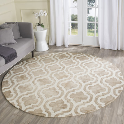 Defranco Hand Tufted Wool Geometric Rug