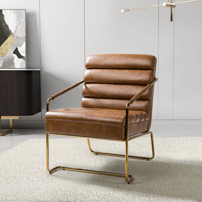 Ardith Faux Leather Armchair