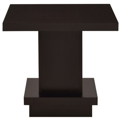 Table de bout carrée à piédestal