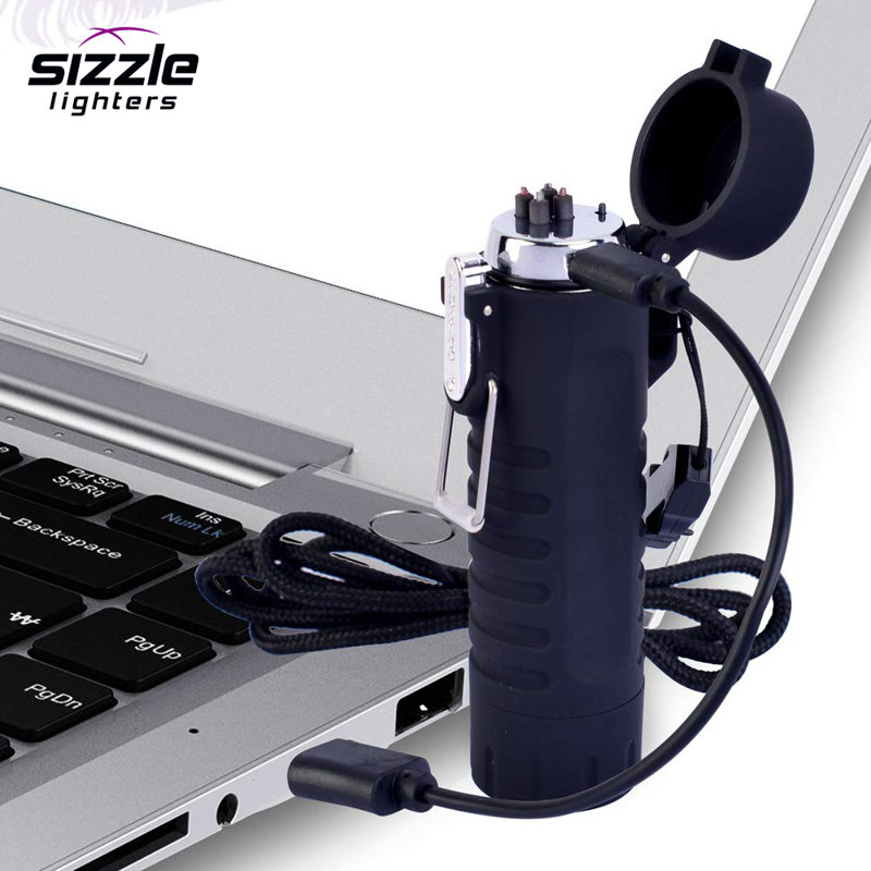 Briquet USB survie à arc plasma, Bleu