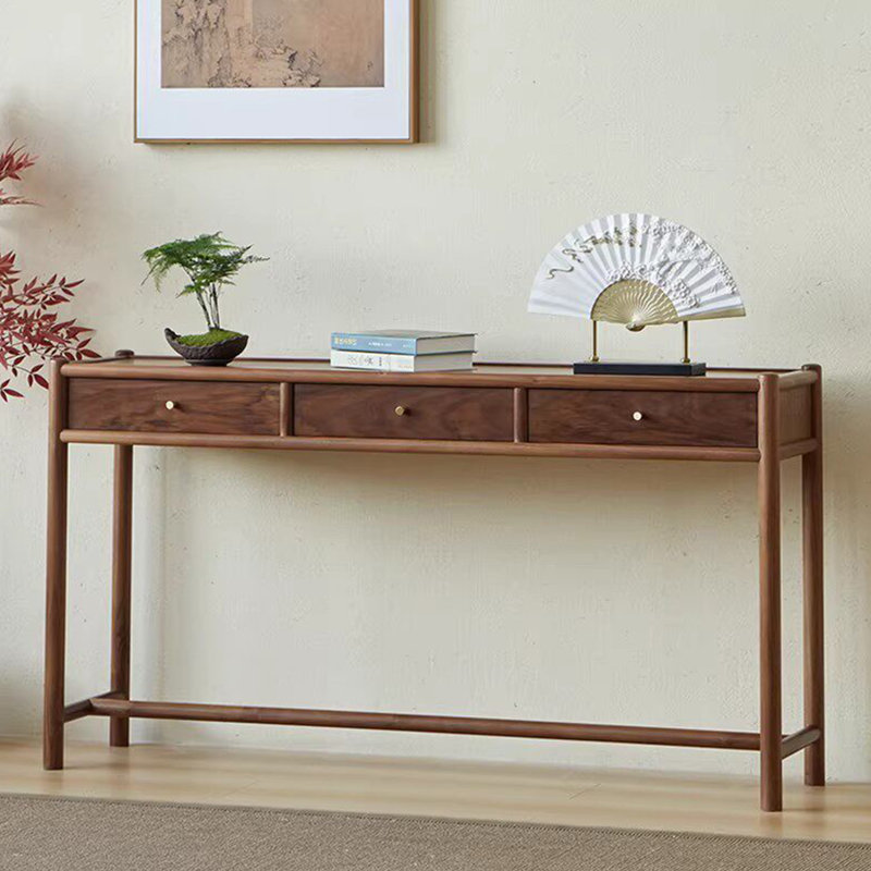 Console simple de style chinois, H 30,7 po x l 63 po x P 13,8 po