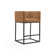 Upholstered Counter Stool with Metal Frame