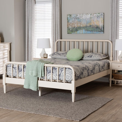 Baxton Studio Braith Farmhouse Spindle Wood Platform Bed
