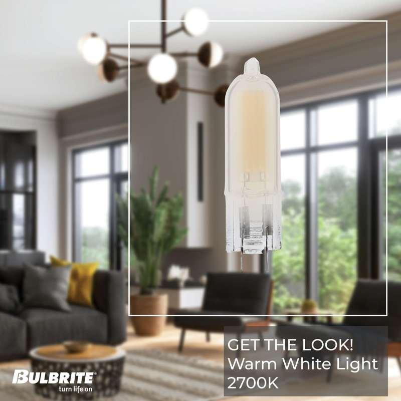 Ampoule T5 1,8 W à intensité variable avec finition en verre givré et base (GY6.35), 2700