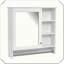 Armoire de rangement murale 2 en 1 avec charnières à fermeture douce-790879022