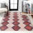 Zed Modern Trellis Kilim Machine-Washable Red/Ivory Rug-1265008205