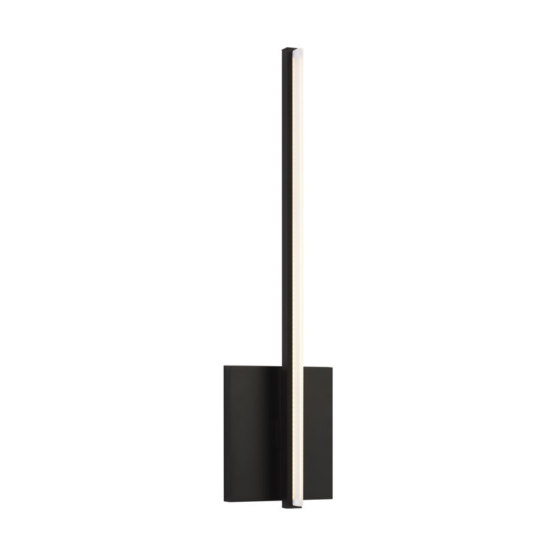 Kenway 1 - Light LED Armed Sconce, Matte Black