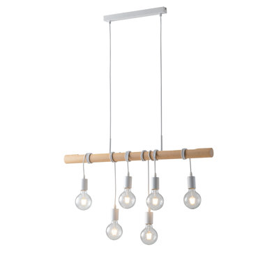 Marshburn 6 - Light White Bulb Pendant