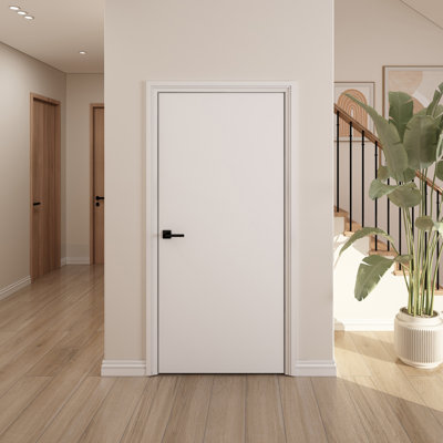 36"x80" Flush White Primed Hollow Core Composite Interior Molded Door Slab