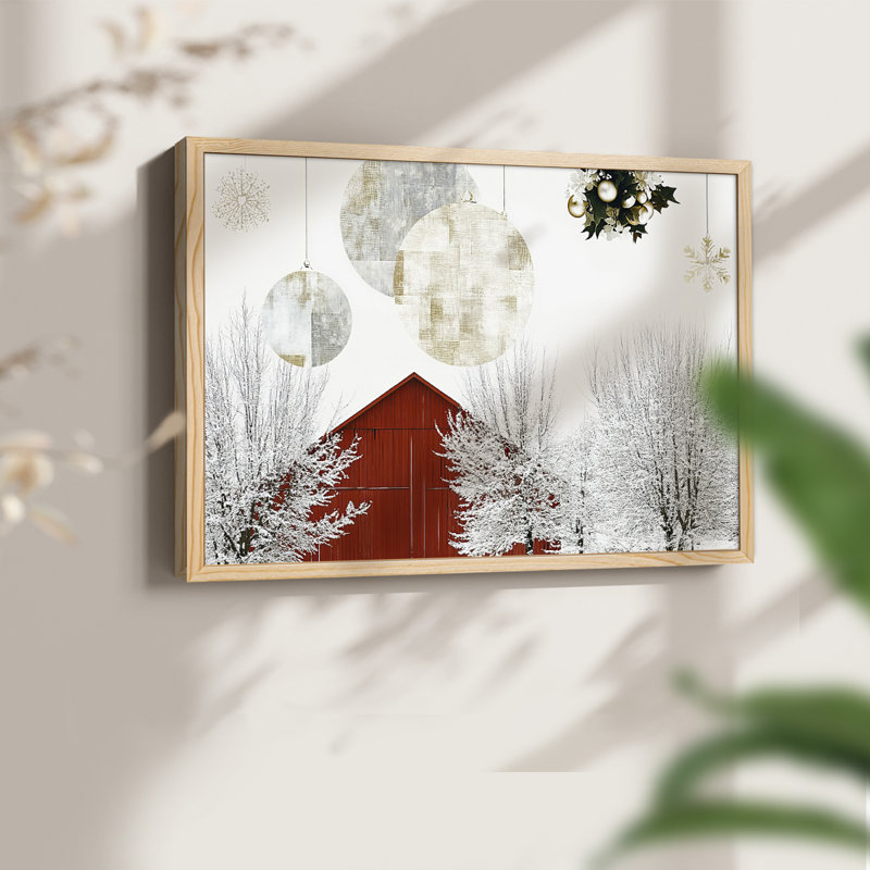 Art de Noël - DCVI - Reproduction encadrée - Restickable, H 16 po x l 20 po, Naturel