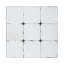 Miroir mural 36 po x 36 po à décor de verre antique