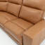 Canapé modulaire classique en similicuir orange avec console et 3 fauteuils inclinables électriques Classic-102792027