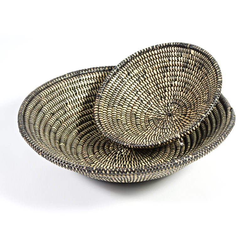 World Menagerie Burkburnett Wicker Decorative Basket, 7 cm H x 27 cm W x 27 cm D