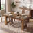 63" Solid Wood Dining Table