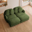 Canapé moderne 68 po avec causeuse à assise profonde avec repose-pieds mobile et tissu chenille