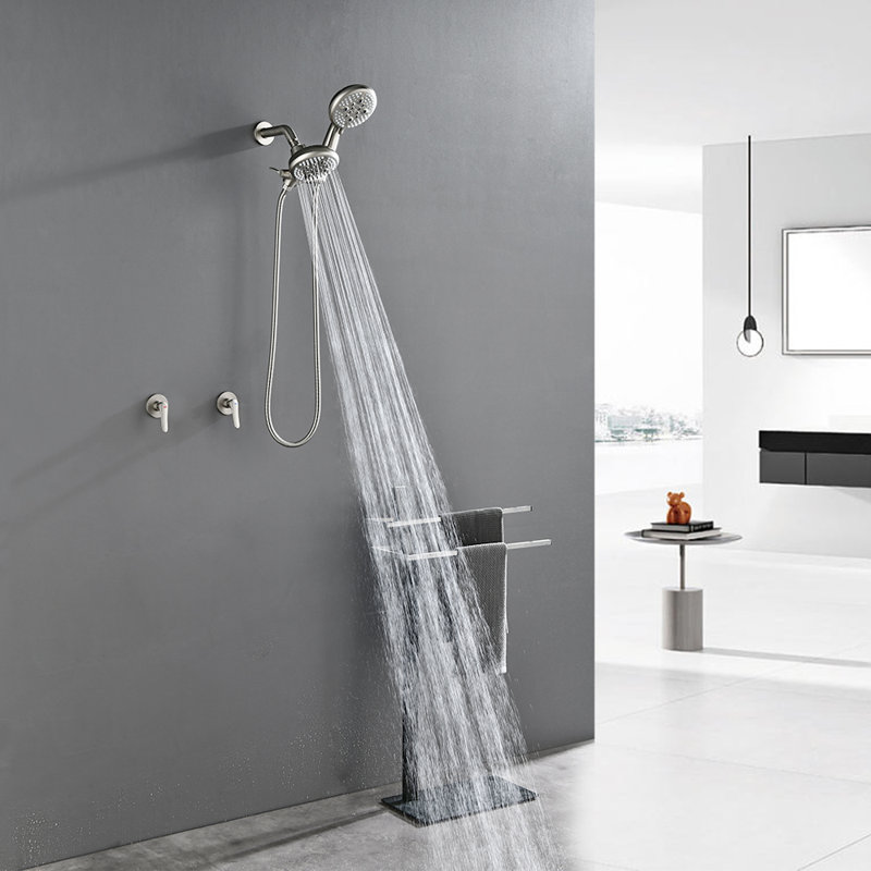 Dual Function Complete Shower System, Brushed Nickel