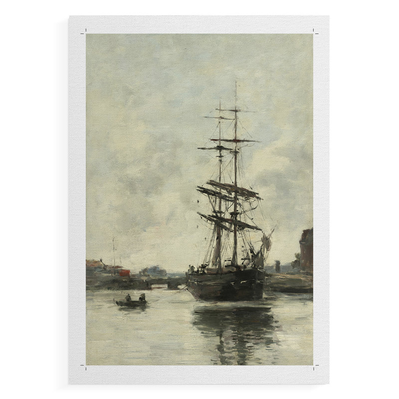 Impression nautique rétro XLI - impression sur toile seulement - non encadrée, H 18 po x l 12 po