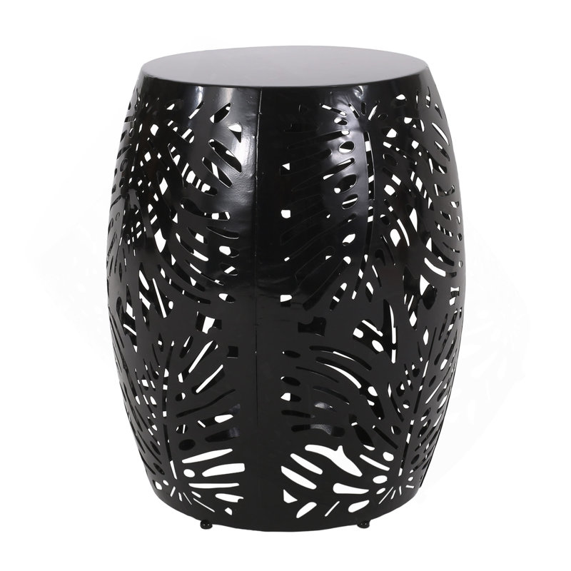 Metal End Table -Large, Black