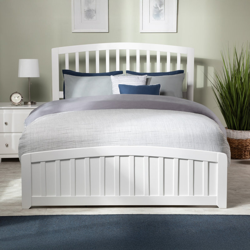 Amina Foundation Bed Frame with Matching Footboard
