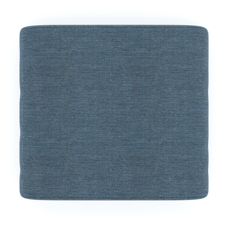 Sunbrella® Outdoor Ottoman Cushion, Spectrum Denim Sunbrella®, 4" H x 22" W x 20" D