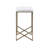 Modern Backless Upholstered Counter Stool