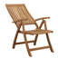 Chaise de patio pliante teck Aguinaldo