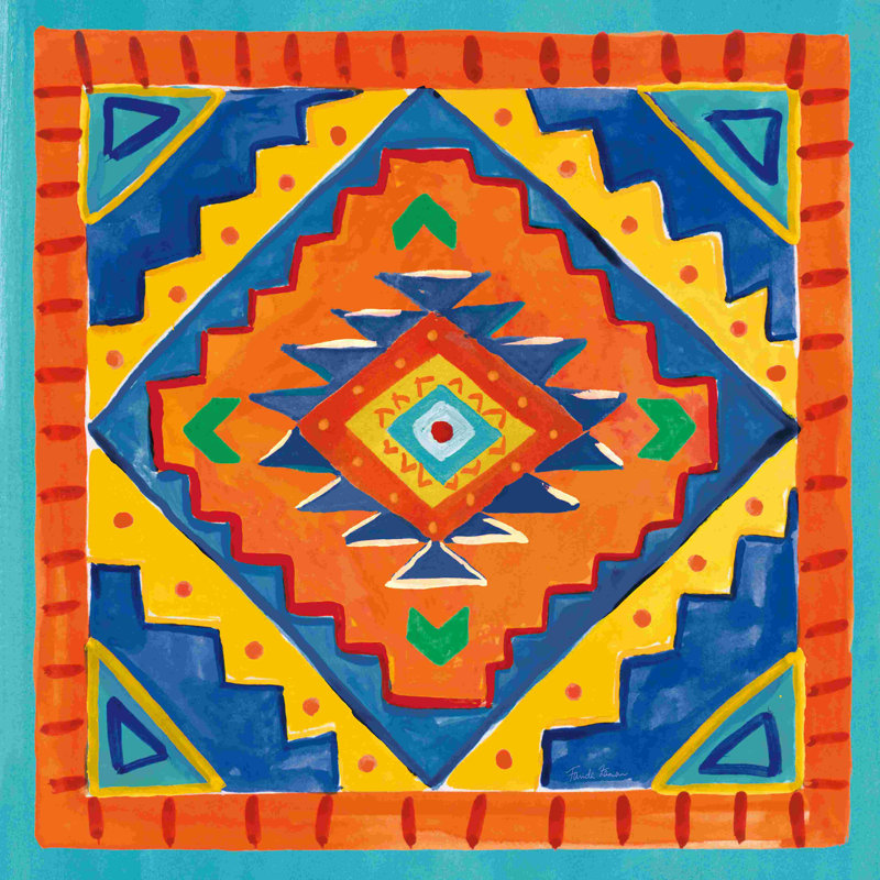 «Beaucoup de Caliente» par Farida Zaman - peinture sur toile tendue, H 30 po x l 30 po