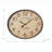 Transitional Wall Clock, 20 Inch Round Antique Brown