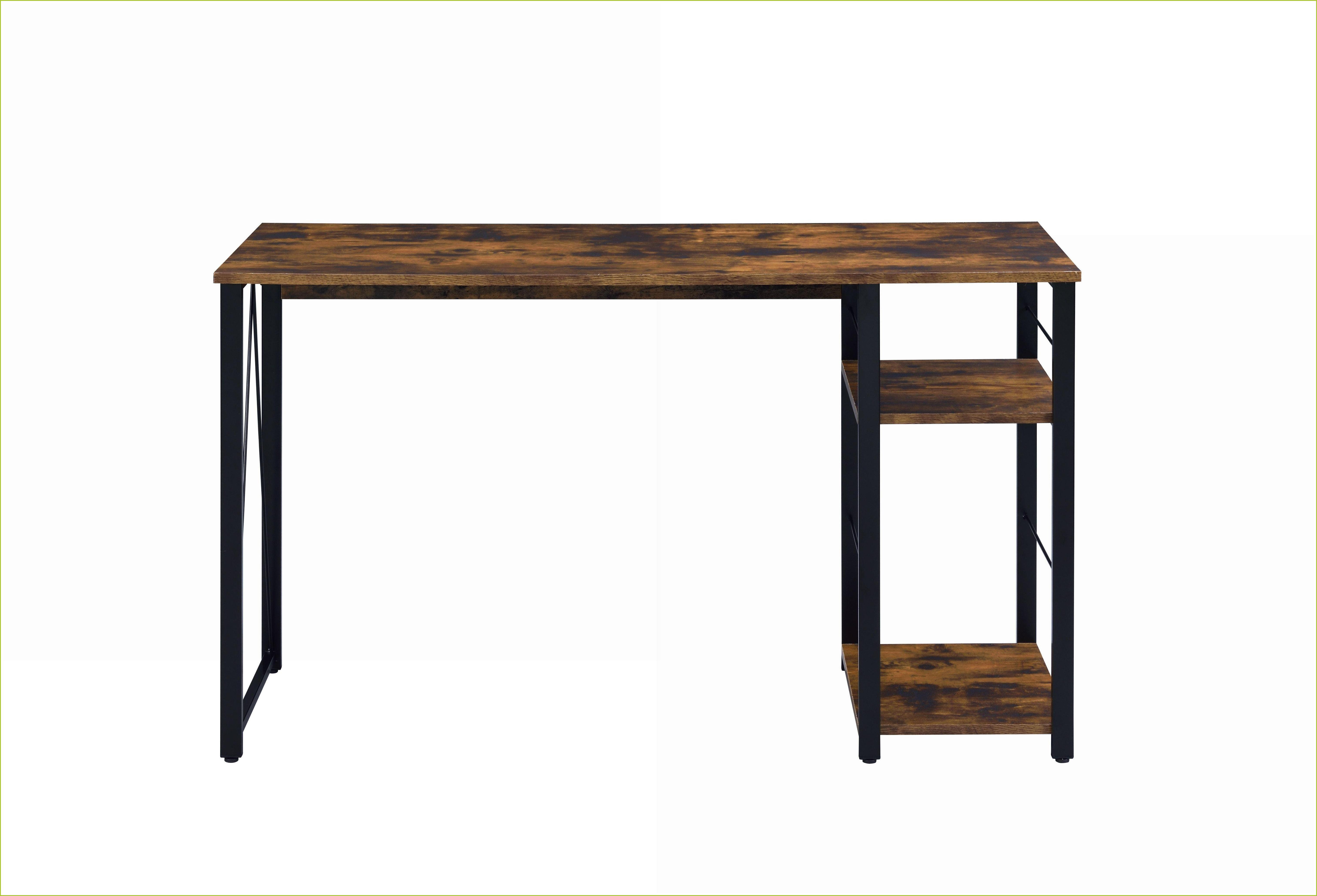 NFusion Desks, & Writing Desk with 2-Tier Shelves | Metal, Synthetic ...
